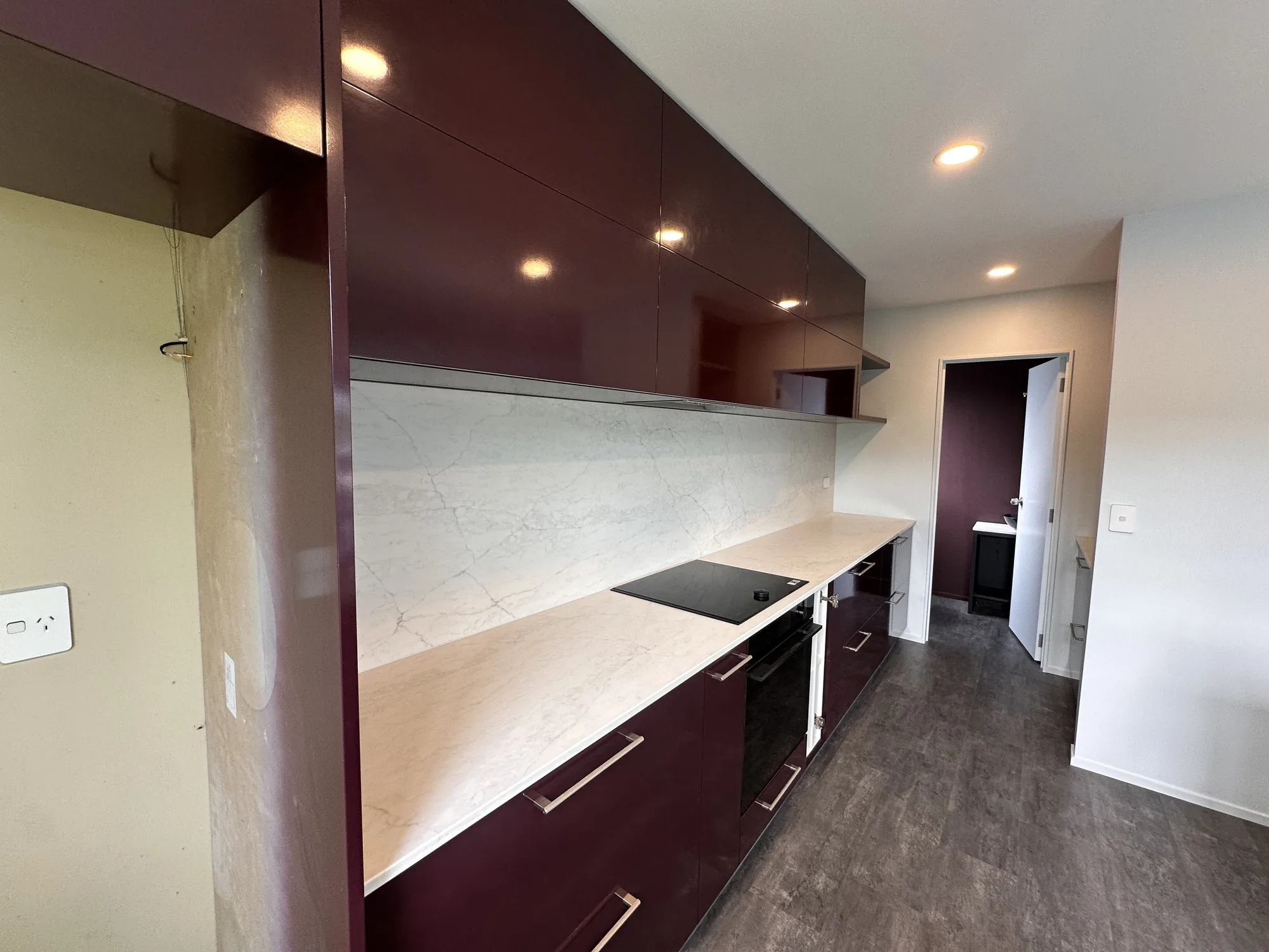 Full kitchen renovation Auckland - cabinetry stone benchtop splashback